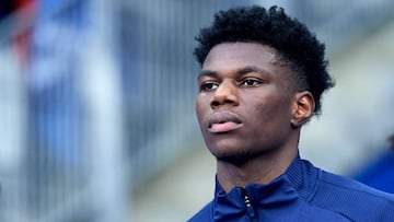 Aurelien Tchouameni (AS Monaco) of France prior the UEFA Nations League League A Group 1 match between France and Denmark at Stade de France on June 3, 2022 in Paris, France. (Photo by Jose Breton/Pics Action/NurPhoto via Getty Images)