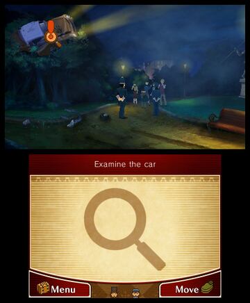 Captura de pantalla - El Profesor Layton vs. Phoenix Wright: Ace Attorney (3DS)