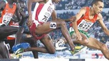 <b>PODERIO. </b>Saif Saaeed, con la camiseta de Qatar, decidió cuándo aceleraba para ganar el oro.