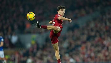 Stefan Bajcetic, jugador español del Liverpool.