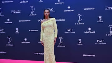 Ana Peleteiro posa en la alfombra roja de la Gala de Premios Laureus.