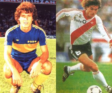 Figuras que jugaron con las camisetas de Boca y River