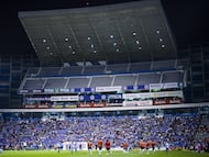 Players of Guadalajara during the game Puebla vs Guadalajara, corresponding to Round 13 of the Torneo Apertura 2023 of the Liga BBVA MX, at Cuauhtemoc Stadium, on October 20, 2023.
<br><br>
Jugadores de Guadalajara durante el partido Puebla vs Guadalajara, correspondiente a la Jornada 13 del Torneo Apertura 2023 de la Liga BBVA MX, en el Estadio Cuauhtemoc, el 20 de Octubre de 2023.
