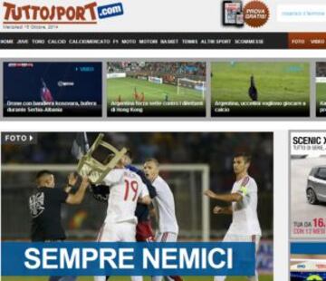 Portadas de la prensa extranjera