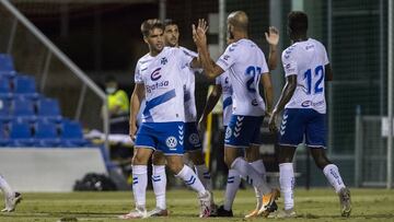 El Tenerife solo marca en las segundas partes
