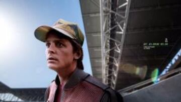 El divertido fotomontaje con el que el Espanyol 'anuncia' la llegada de Marty McFly al estadio de Cornellà-El Prat.