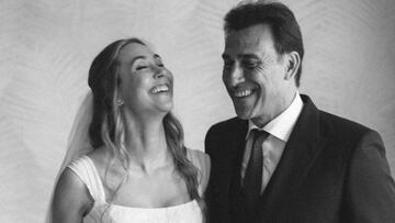 Rafa Martín Vázquez, emocionado en la boda de su hija, Natalia