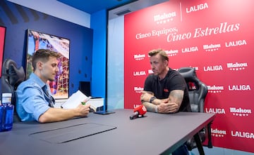 Guti, durante la entrevista con AS.