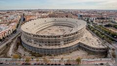 El Valencia CF acabará el Nou Mestalla: este es su estado en sus últimas fotografías