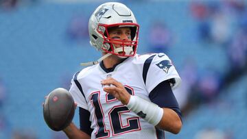 Tom Bardy durante el juego de los Patriotas contra los Buffalo Bills en Orchad Park, New York. Septiembre 29, 2019.