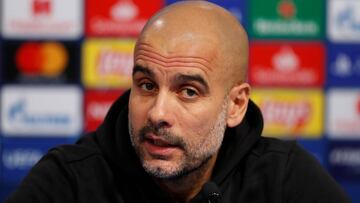 Soccer Football - Champions League - Manchester City Press Conference - Stadion Maksimir, Zagreb, Croatia - December 10, 2019   Manchester City manager Pep Guardiola during the press conference   Action Images via Reuters/Matthew Childs