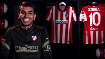 Correa, del Atl&eacute;tico de Madrid, analiza el derbi.