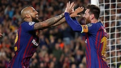 Barcelona golea con Vidal como titular y ya mira la final