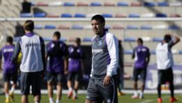 Contra en el entrenamiento del Getafe