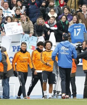 Entrenamiento del Real Madrid en Valdebebas.