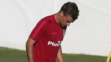 Griezmann en un entrenamiento.