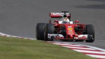 Sebastian Vettel con el SF16-H en China.