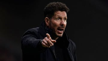 El entrenador argentino del Atl&eacute;tico de Madrid, Diego Pablo Simeone.