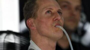 CONTENTO. Schumacher se mostró positivo tras los segundos libres. Salvo él, nadie pudo seguir el ritmo de Hamilton.
