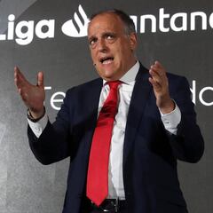 Tebas insiste en el peligro de la nueva 'Ley Beckham' en Italia