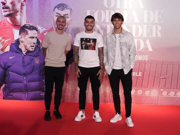 Antoine Griezmann, Ángel Correa y João Félix.