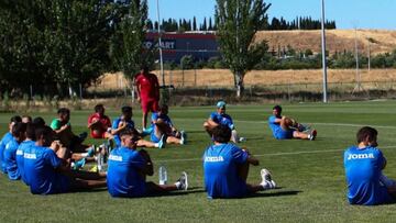 Jugadores del Leganés.