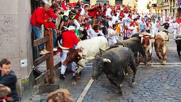 Vea el resumen del tercer encierro de San Fermín 2019