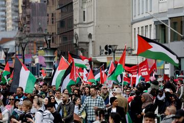 Greta Thunberg participa en las protestas a favor de Palestina en Malmö