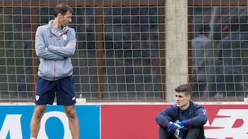 Ziganda con Kepa en Lezama.