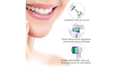Si tienes cepillo eléctrico, estos recambios compatibles con Oral-B deben ir a tu cesta: te van a durar años y años