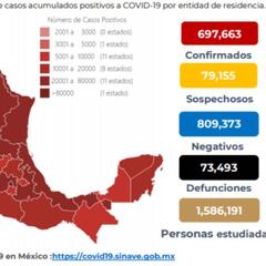 Mapa y casos de coronavirus en México por estados hoy 21 de septiembre