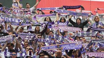 En torno a 1.500 aficionados del Real Valladolid estarán en las gradas de El Sardinero.