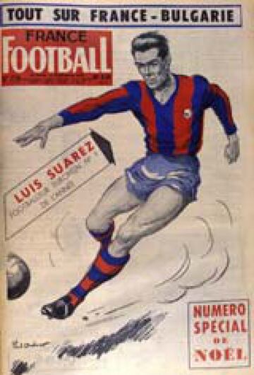 There was another great Luis Suarez who played for Barcelona from 1955-61. The Spaniard become the first Barcelona player to lift the award in 1960. He scored 61 goals in 121 appearences for Barcelona, before moving to Italy, where he played for 12 years 