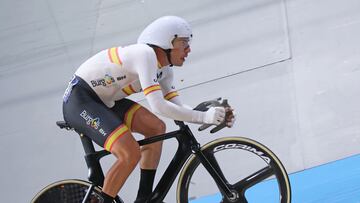 El español Sebastián Mora compitiendo en el Europeo de Apeldoorn.