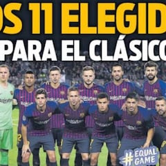 Arthur y el once del Clásico en las portadas de Barcelona