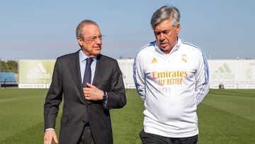 Real Madrid’s president was unable to attend the Santiago Bernabéu stadium to watch the team’s 4-0 win over Osasuna