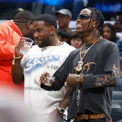 Travis Scott disfruta el triunfo de Barcelona ante Real Madrid