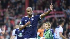 El central belga del Anderlecht, Vincent Kompany, durante un partido.