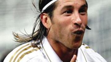 Ramos rememoró a Ronaldo en la celebración de su gol al Lyon.