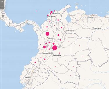 Mapa de casos y muertes por coronavirus por departamentos en Colombia: hoy, 18 de abril