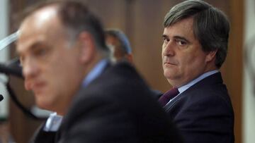GRA148. MADRID, 20/05/2016.- El presidente del Consejo Superior de Deportes, Miguel Cardenal, durante el acto realizado hoy por LaLiga para reconocer la labor de los clubes españoles en materia de gestión. EFE/Juan Carlos Hidalgo
PUBLICADA 21/05/16 NA MA03 3COL