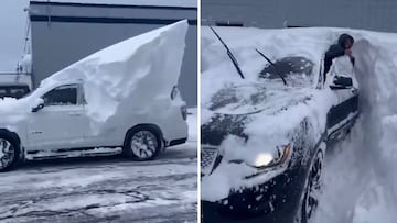 Insane reaction: Buffalo Bills players shocked to find their cars buried under 10 feet of snow