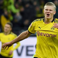 Haaland brilla con otro doblete en el triunfo del Dortmud