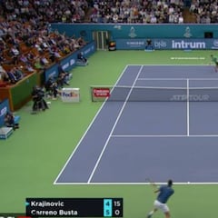 El increíble engaño de este tenista para dar una bola corta