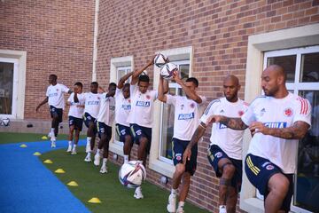 El equipo diridigo por Reinaldo Rueda tuvo jornada de recuperación este jueves luego de los amistosos ante Junior y Real Cartagena. Hoy viajará a Estados Unidos para el amistoso con Honduras. 