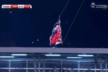 Suspendido el Serbia-Albania por el ataque de un drone