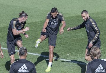 Gareth Bale, Casemiro y Benzema 
