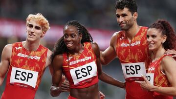 Récord de España del 4x400 mixto... y finalmente sin diploma