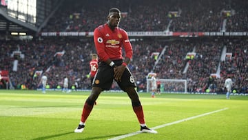 El centrocampista franc&eacute;s del Manchester United, Paul Pogba, durante un partido.