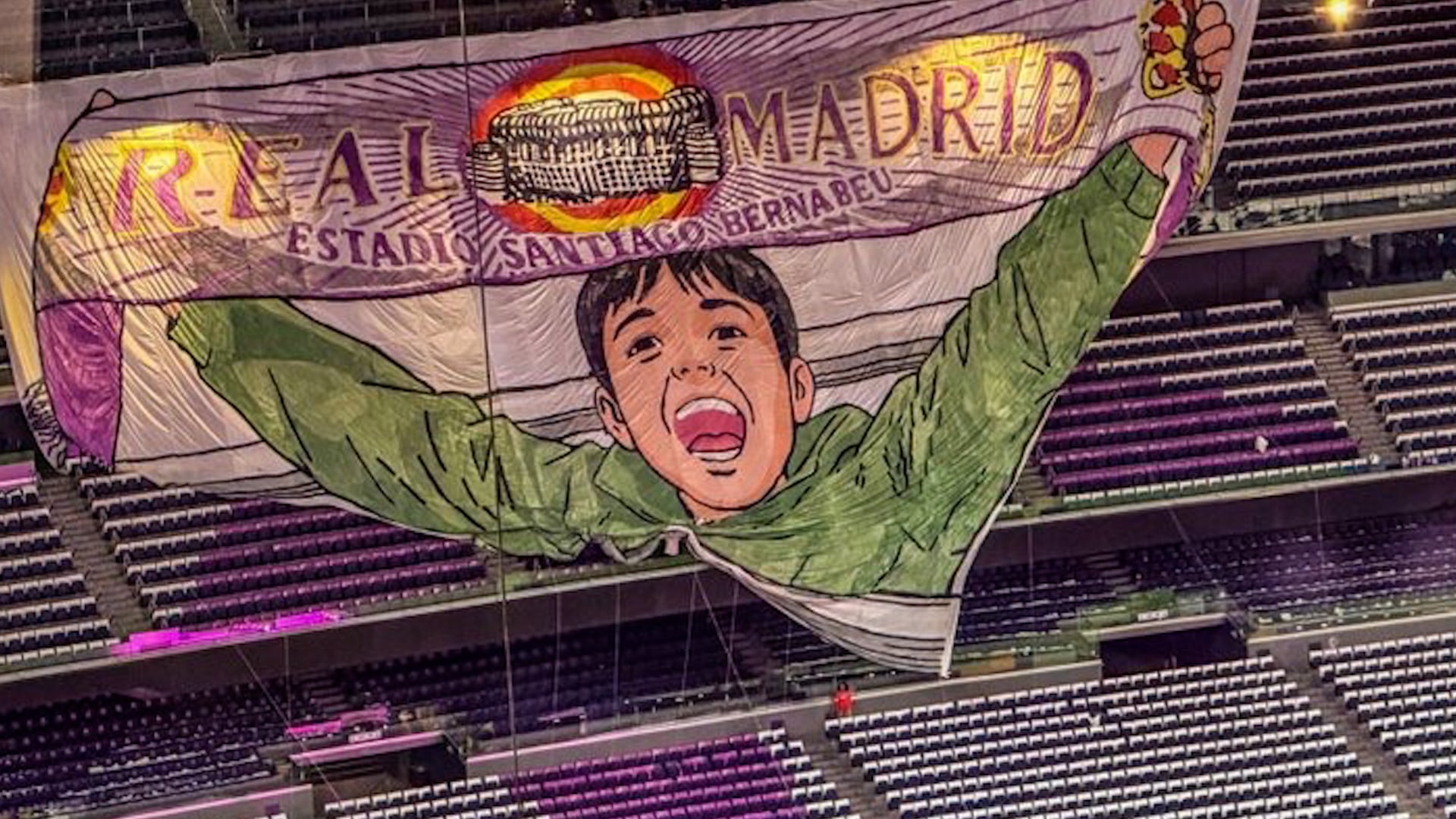 El sorprendente tifo del Real Madrid hoy en el Bernabéu: tiene mucha miga